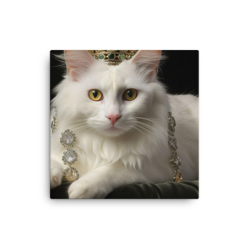 Turkish Van Canvas - PosterfyAI.com