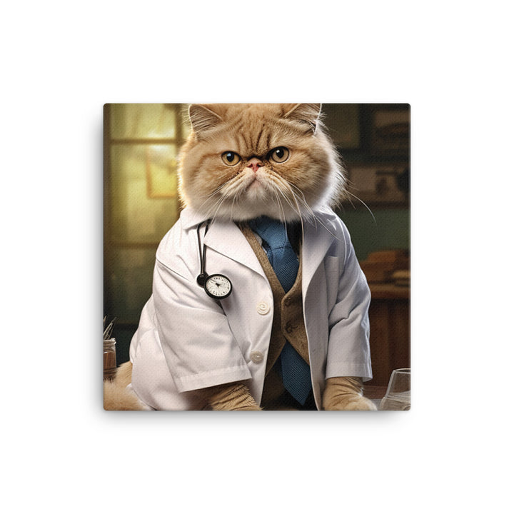 Exotic Shorthair Doctor Canvas - PosterfyAI.com