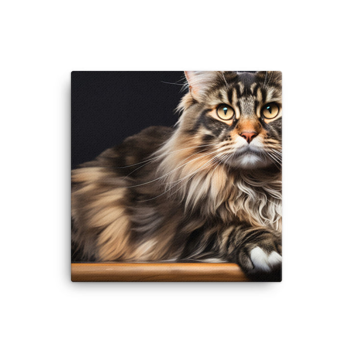 Maine Coon Canvas - PosterfyAI.com