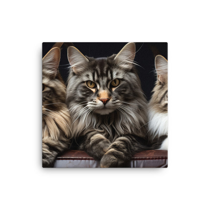 Maine Coon Canvas - PosterfyAI.com