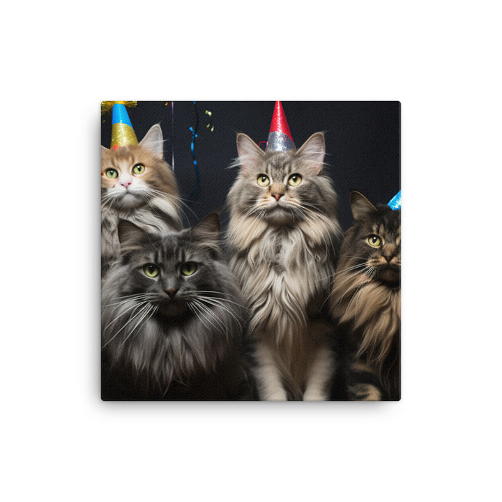 Norwegian Forest Canvas - PosterfyAI.com