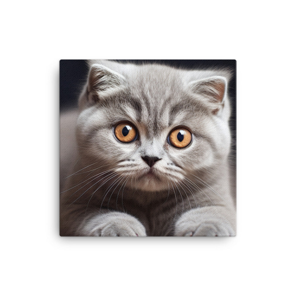 Scottish Fold Canvas - PosterfyAI.com