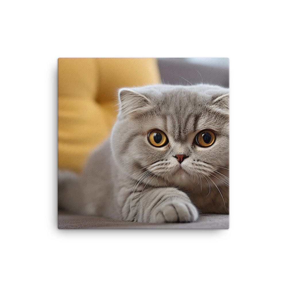 Scottish Fold Canvas - PosterfyAI.com