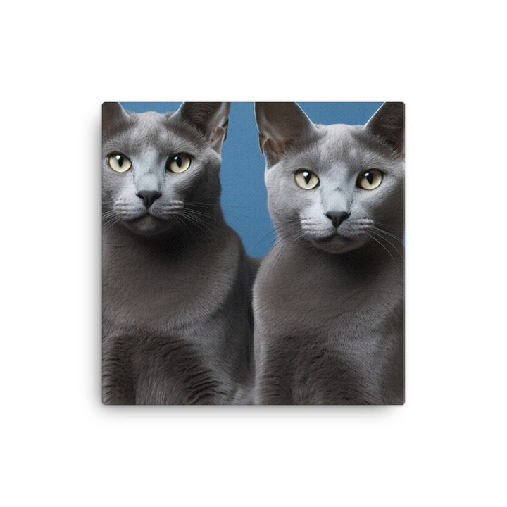 Russian Blue Canvas - PosterfyAI.com