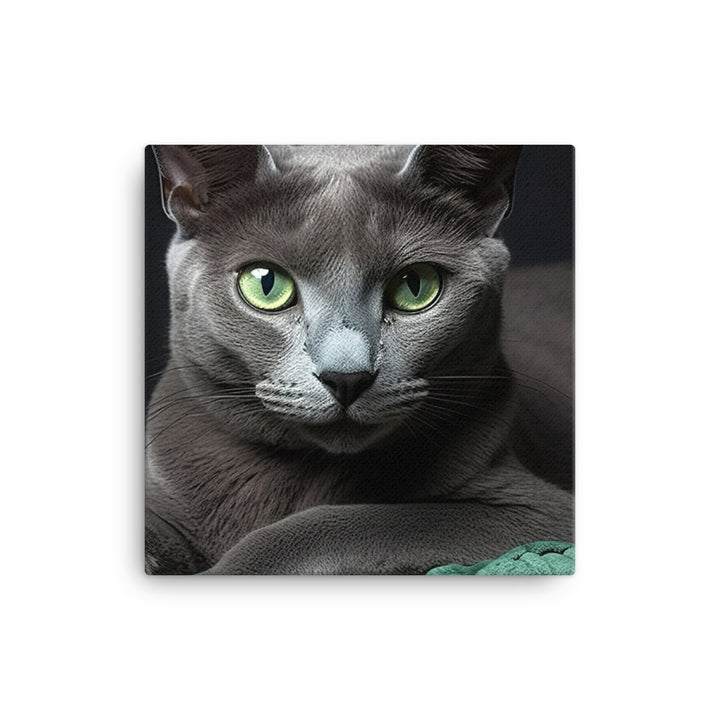 Russian Blue Canvas - PosterfyAI.com