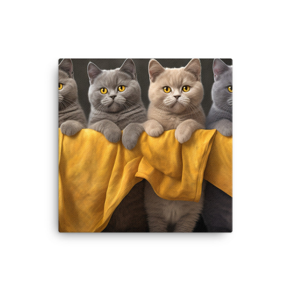 British Shorthair Canvas - PosterfyAI.com