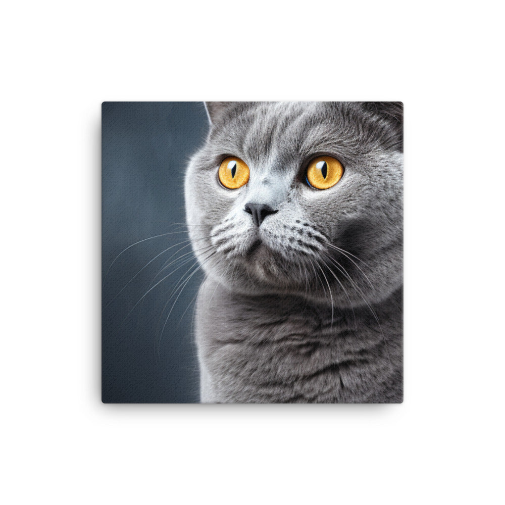 British Shorthair Canvas - PosterfyAI.com