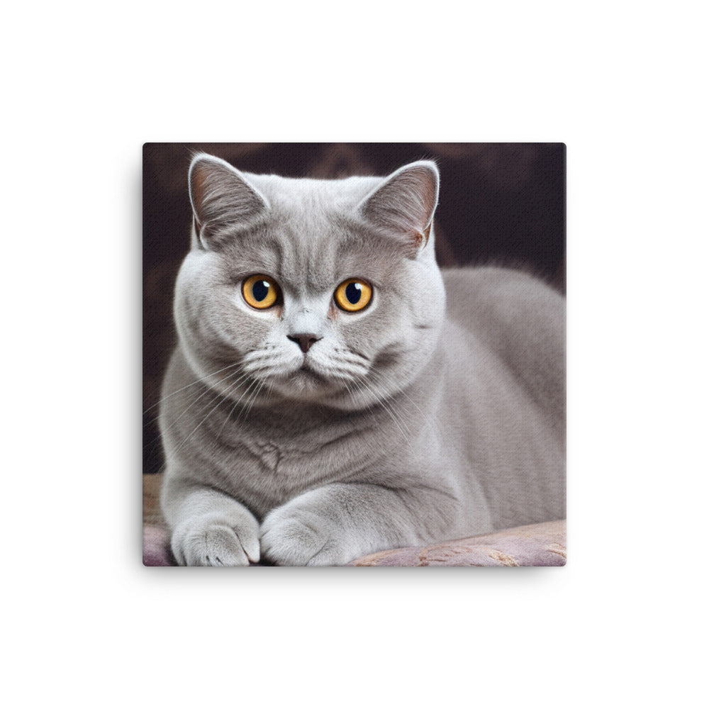 British Shorthair Canvas - PosterfyAI.com