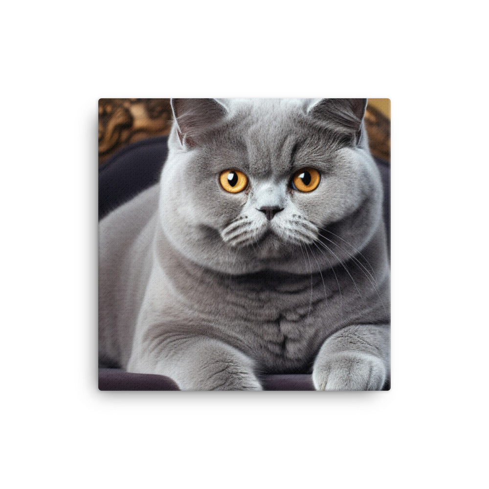 British Shorthair Canvas - PosterfyAI.com