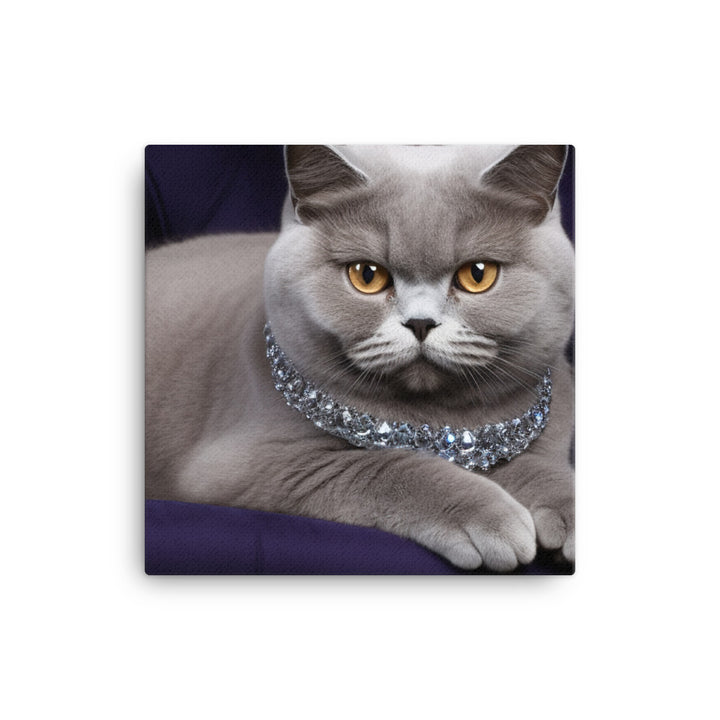 British Shorthair Canvas - PosterfyAI.com