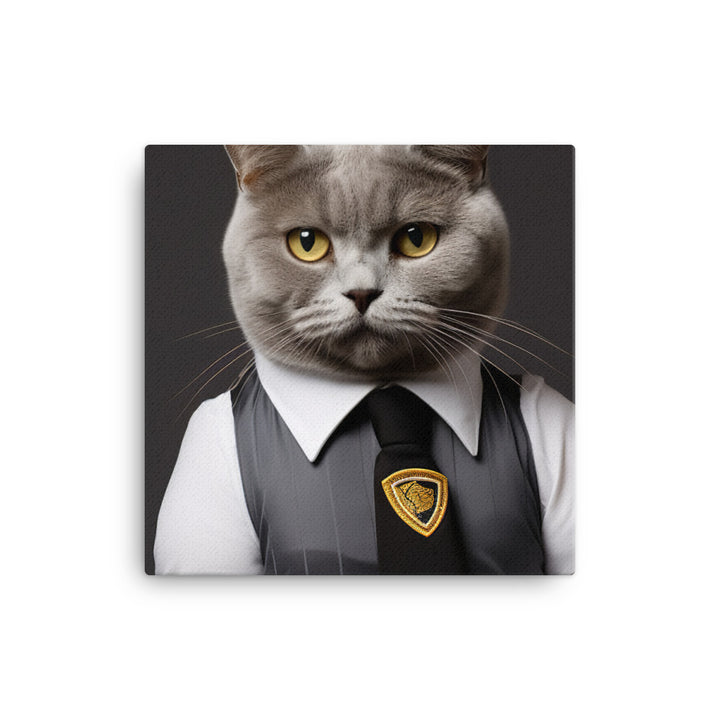 British Shorthair Referee Canvas - PosterfyAI.com