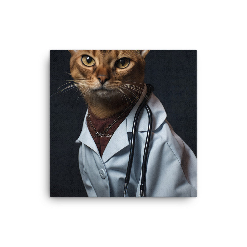 Abyssinian Doctor Canvas - PosterfyAI.com