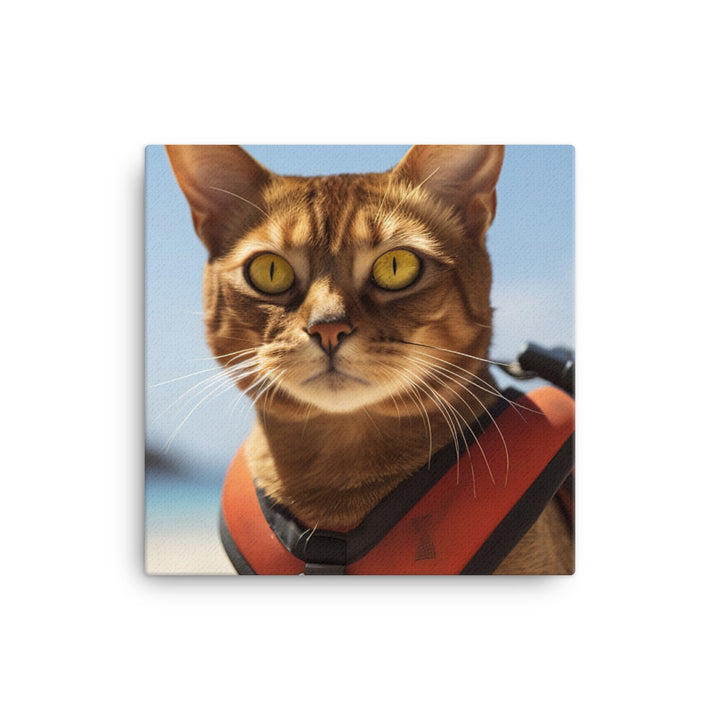 Abyssinian Lifeguard Canvas - PosterfyAI.com