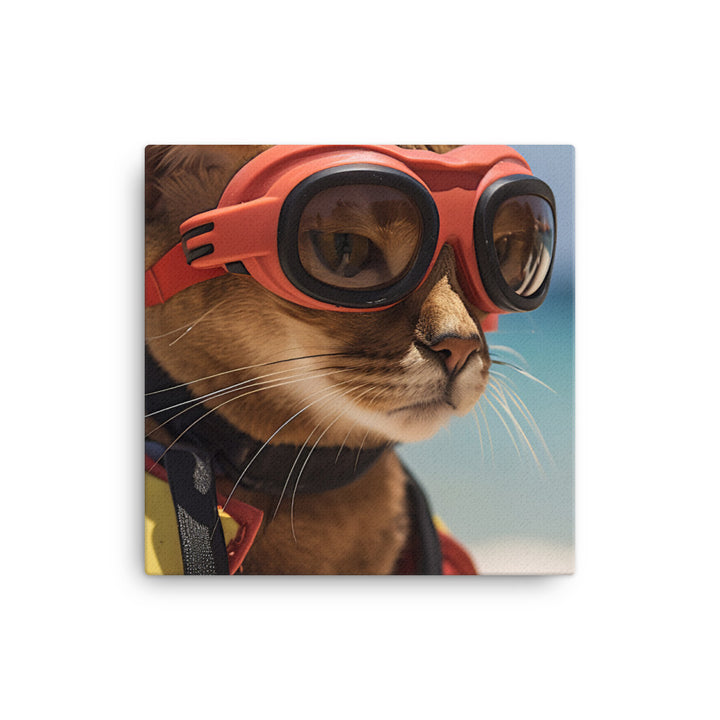 Abyssinian Lifeguard Canvas - PosterfyAI.com