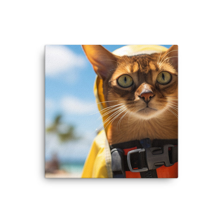 Abyssinian Lifeguard Canvas - PosterfyAI.com