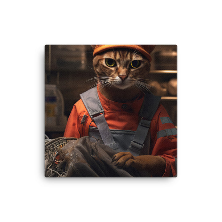 Abyssinian Janitor Canvas - PosterfyAI.com