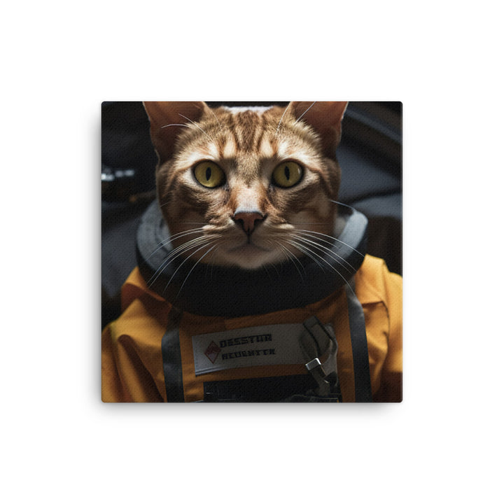 Abyssinian Paramedic Canvas - PosterfyAI.com