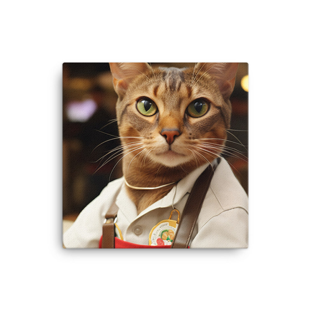 Abyssinian Fast Food Crew Canvas - PosterfyAI.com