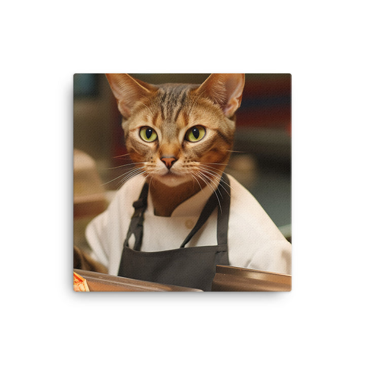 Abyssinian Fast Food Crew Canvas - PosterfyAI.com