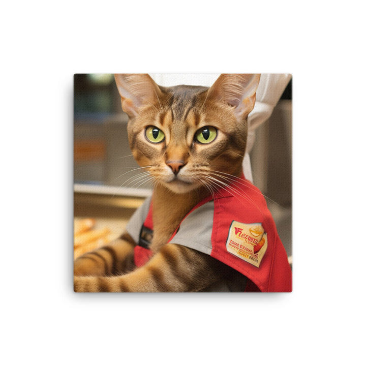 Abyssinian Fast Food Crew Canvas - PosterfyAI.com