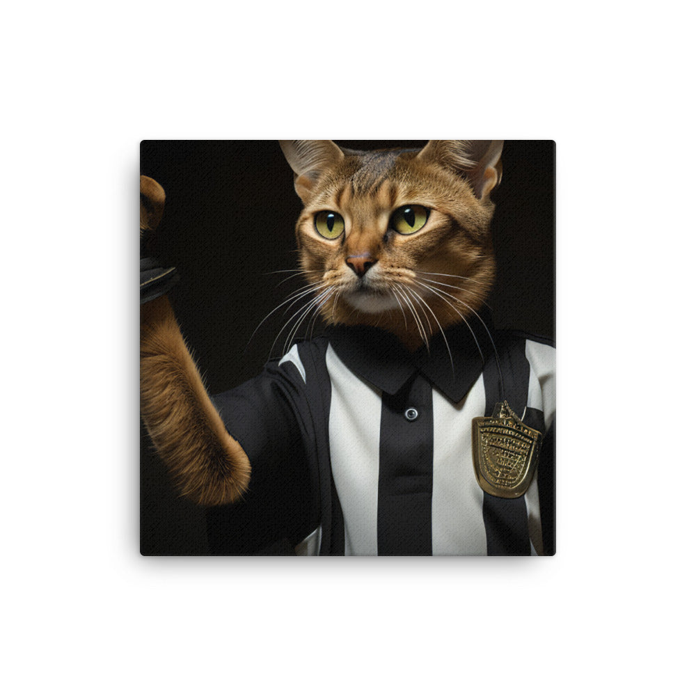 Abyssinian Referee Canvas - PosterfyAI.com