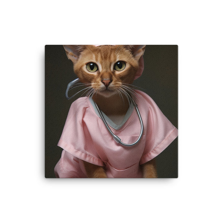 Abyssinian Nurse Canvas - PosterfyAI.com