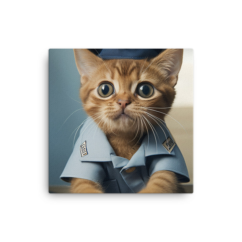 Abyssinian Mail Carrier Canvas - PosterfyAI.com