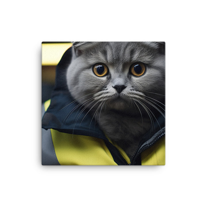 Scottish Fold Transit Operator Canvas - PosterfyAI.com