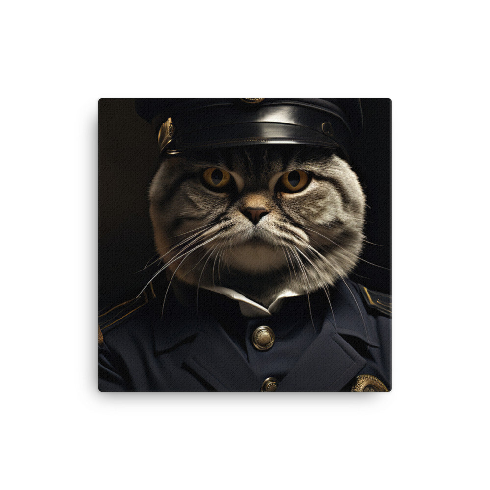 Scottish Fold Referee Canvas - PosterfyAI.com