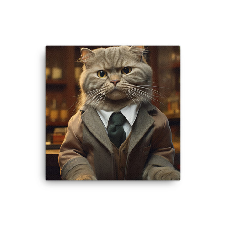 Scottish Fold Pharmacist Canvas - PosterfyAI.com