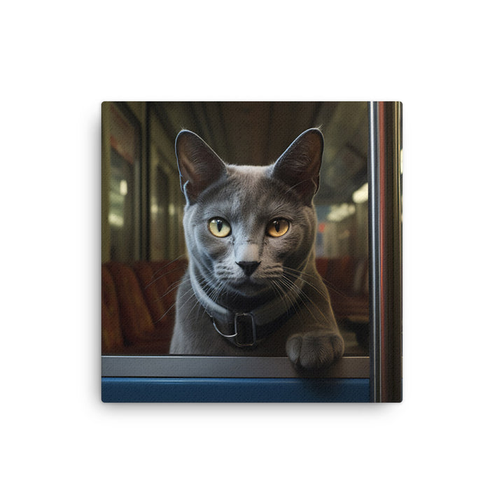 Russian Blue Transit Operator Canvas - PosterfyAI.com