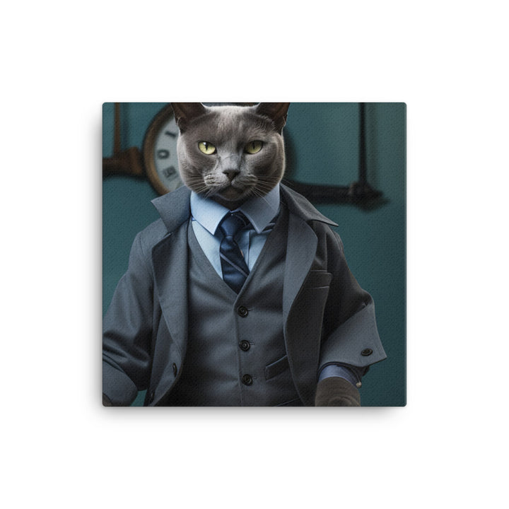 Russian Blue Sales Consultant Canvas - PosterfyAI.com