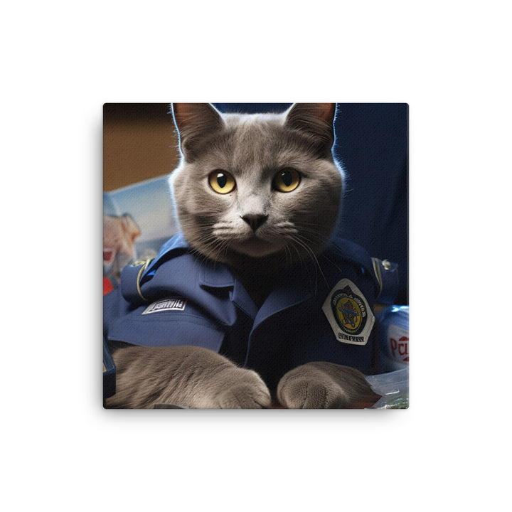 Russian Blue Paramedic Canvas - PosterfyAI.com