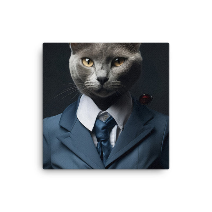 Russian Blue Cabin Crew Canvas - PosterfyAI.com