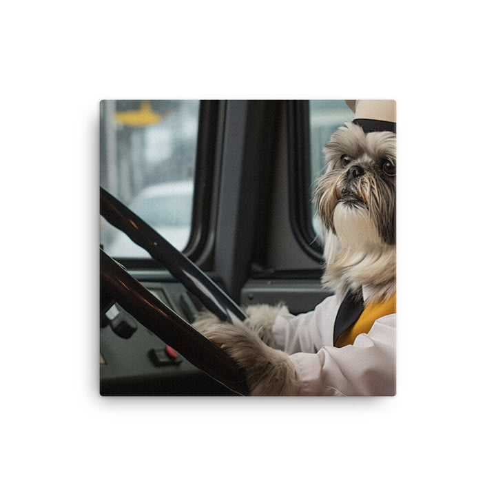 Lhasa Apso Transit Operator Canvas - PosterfyAI.com