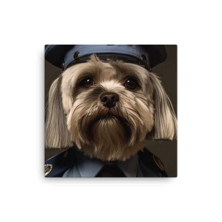 Lhasa Apso Prison Officer Canvas - PosterfyAI.com