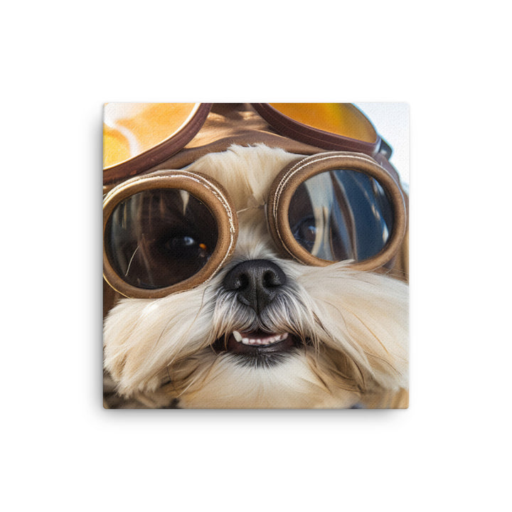 Lhasa Apso Pilot Canvas - PosterfyAI.com