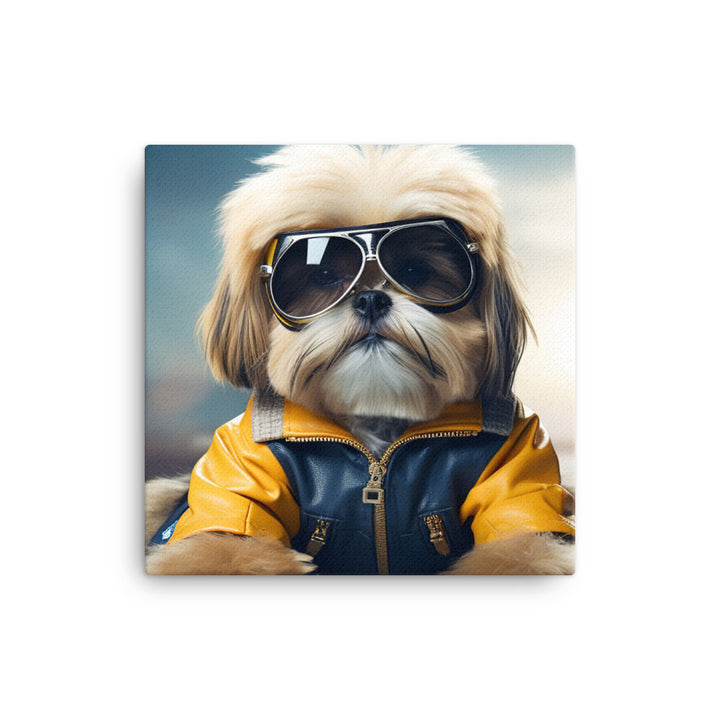 Lhasa Apso Pilot Canvas - PosterfyAI.com