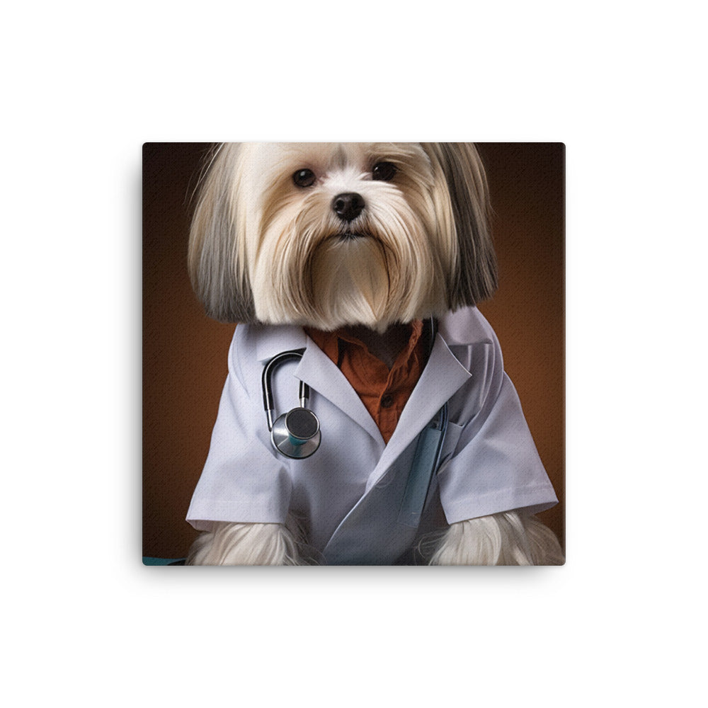 Lhasa Apso Doctor Canvas - PosterfyAI.com