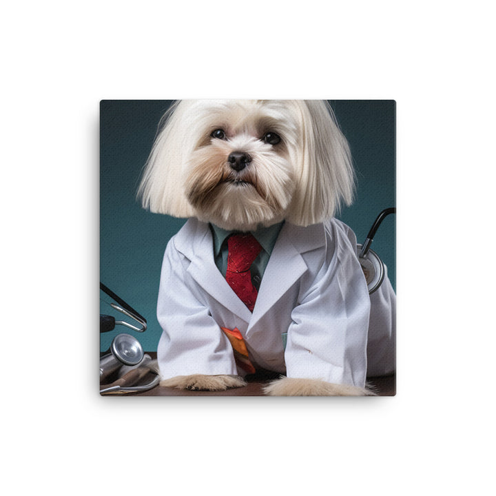 Lhasa Apso Doctor Canvas - PosterfyAI.com