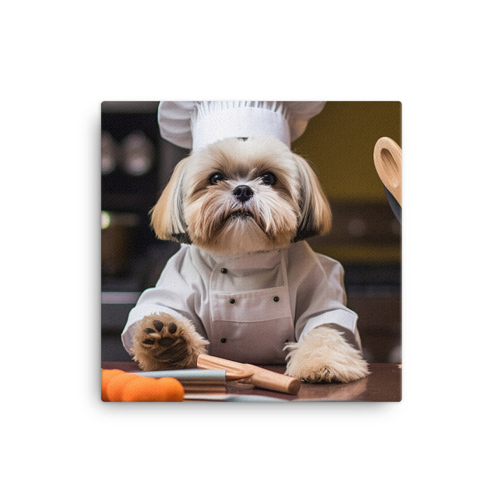 Lhasa Apso Chef Canvas - PosterfyAI.com