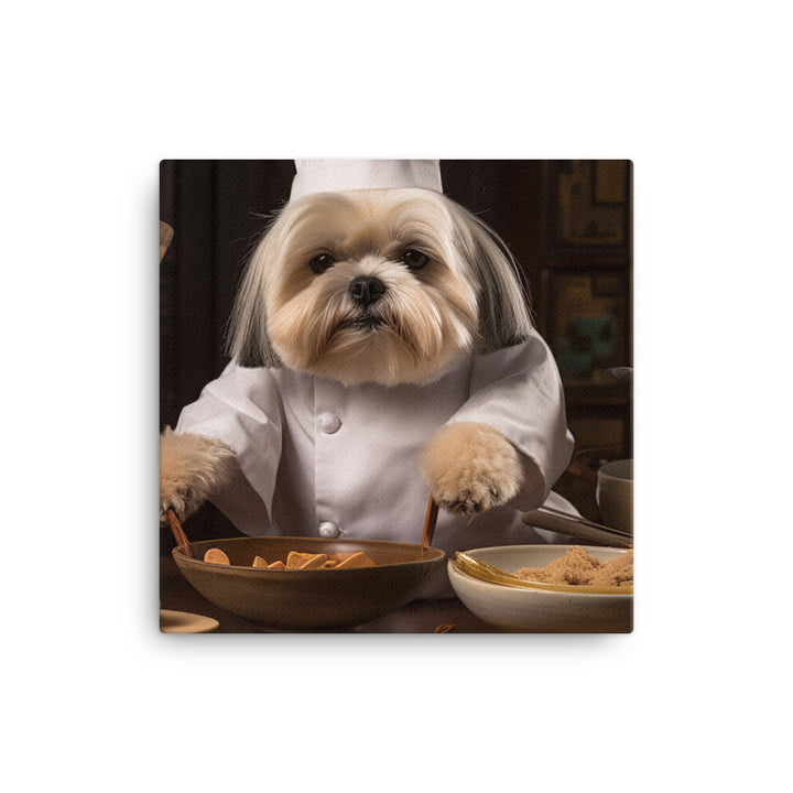 Lhasa Apso Chef Canvas - PosterfyAI.com