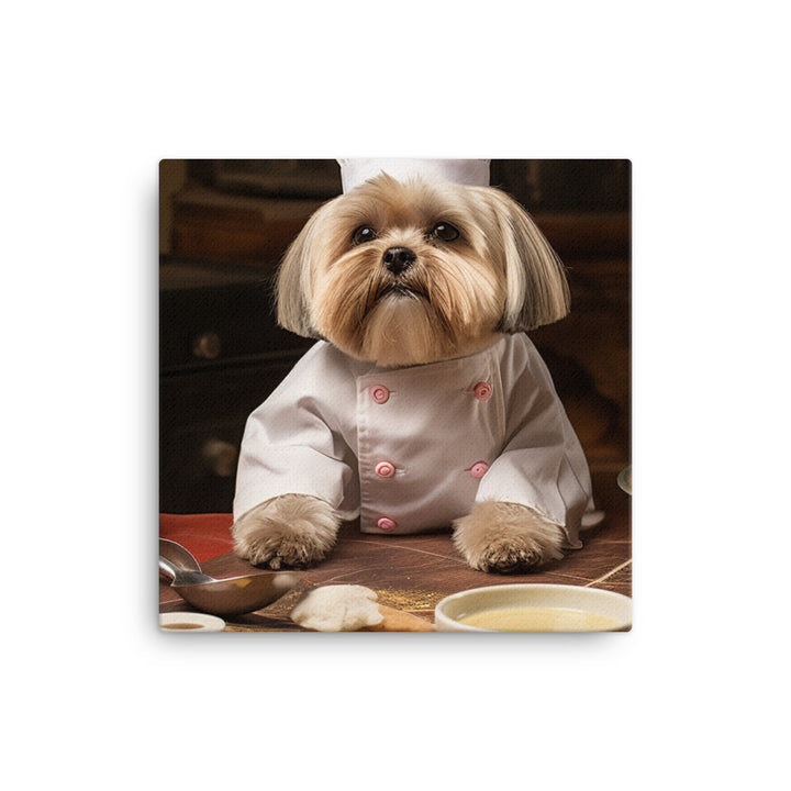 Lhasa Apso Chef Canvas - PosterfyAI.com