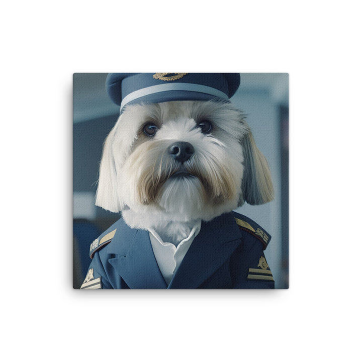 Lhasa Apso Cabin Crew Canvas - PosterfyAI.com