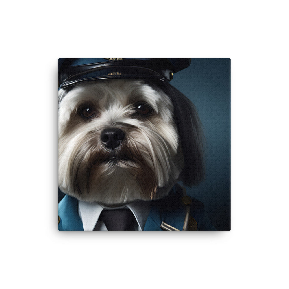 Lhasa Apso Cabin Crew Canvas - PosterfyAI.com