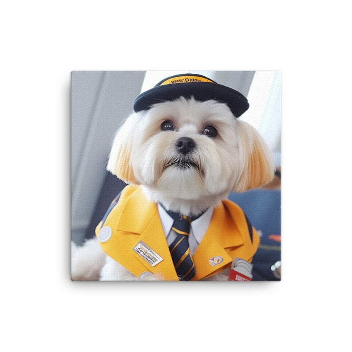 Lhasa Apso Cabin Crew Canvas - PosterfyAI.com