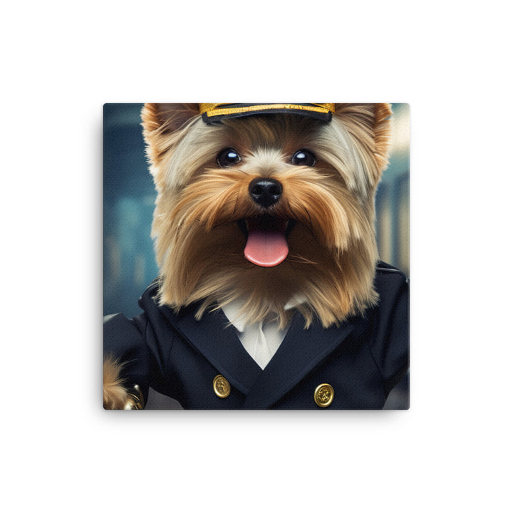 Yorkshire Terrier Transit Operator Canvas - PosterfyAI.com