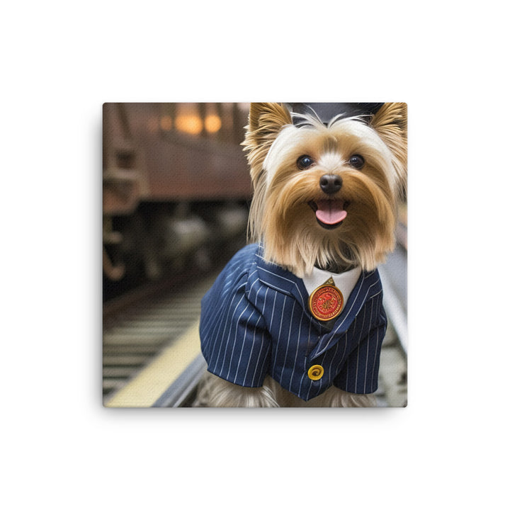 Yorkshire Terrier Transit Operator Canvas - PosterfyAI.com