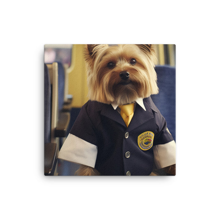 Yorkshire Terrier Transit Operator Canvas - PosterfyAI.com