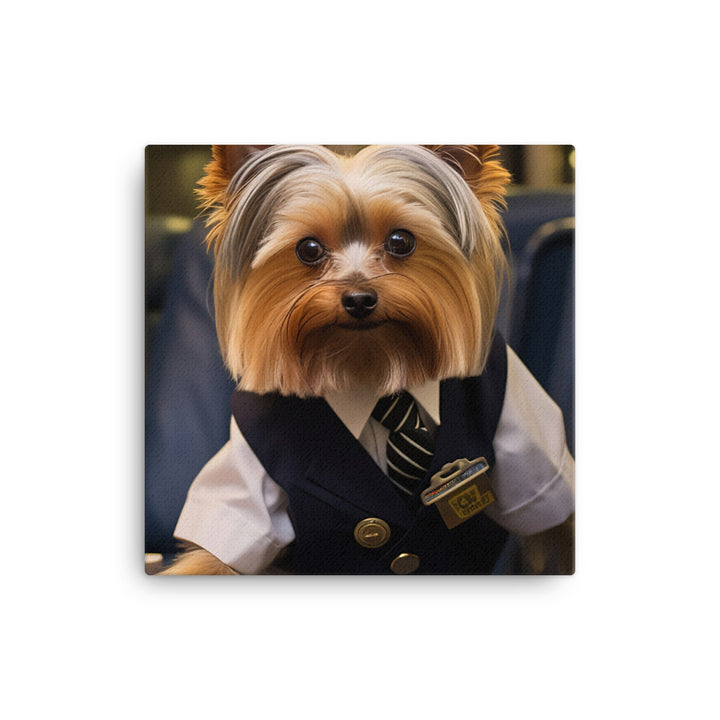 Yorkshire Terrier Transit Operator Canvas - PosterfyAI.com